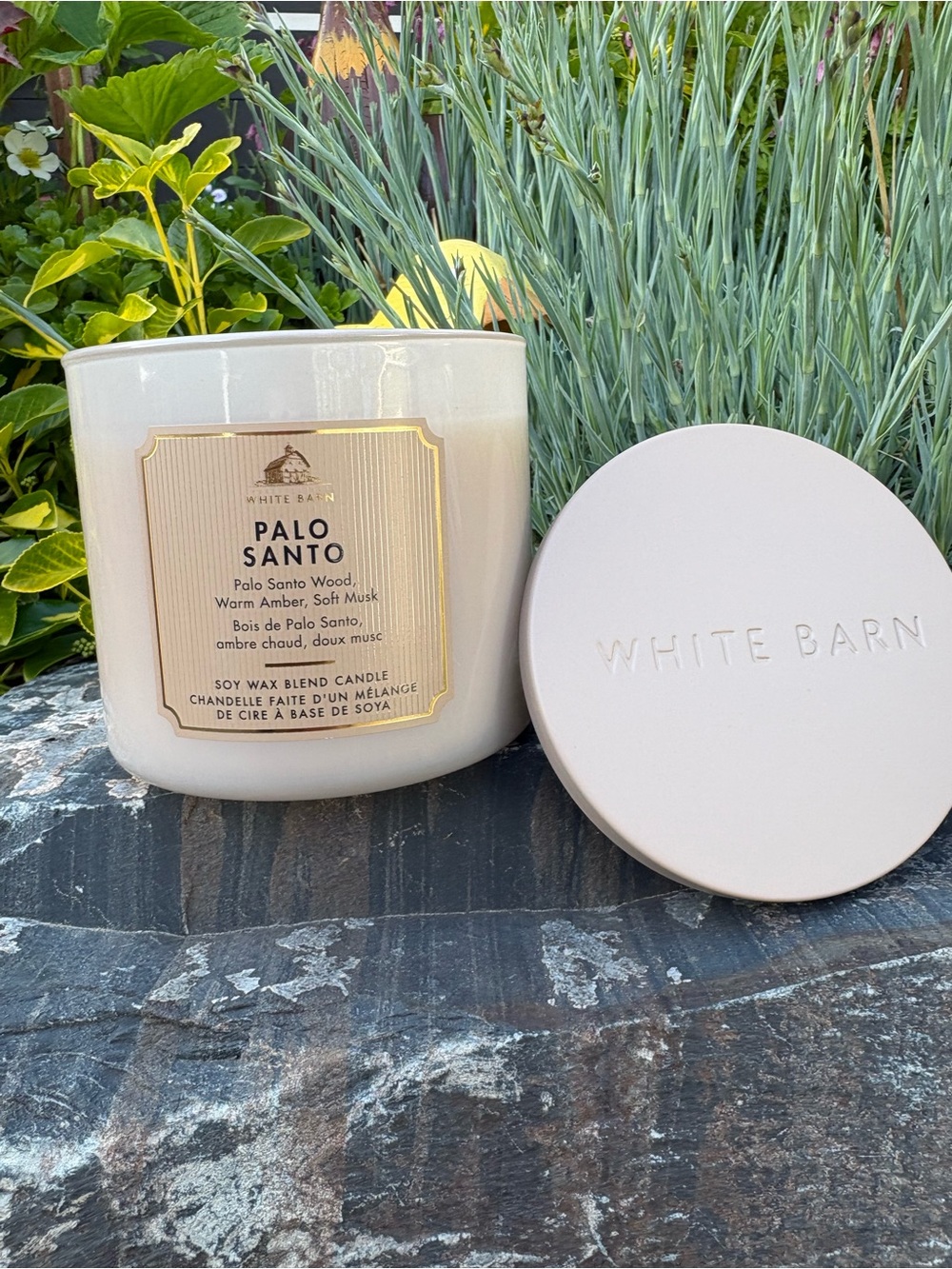 White Barn Palo Santo Soy Candle - Cream White